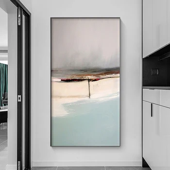 Minimālisma Abstraktu Ainavu Sienas Plakātu Drukas Skandināvijas Audekls Mākslas Glezniecības Ziemeļvalstu Dzīvojamā Istabā, Guļamistabā, Mājas Dekoru Bildes