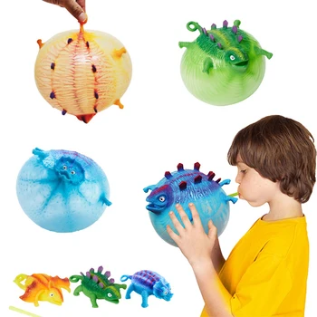 Smieklīgi Pūš Dzīvnieku Nedabiskums Velns Piepūšamās Dinozauru Rotaļlietas Zēns Ūdens Balons Izspiest Jaunums Puses Dāvanu Rotaļlieta Bērniem