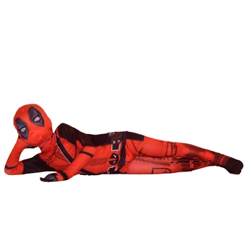 Halloween Pieaugušo Bērni Zēni Cosplay Supervaronis Deadpool Masku Kostīmi Bērniem Uzvalks Jumpsuit Bodysuit Dzimšanas Dienas Svinības Zēnu, Meiteņu Kleitu