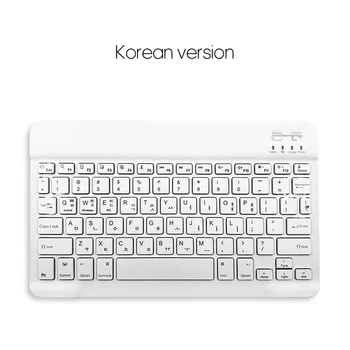 Klaviatūra Bluetooth spāņu Rozā Mini krievijas korejas Keycaps Bezvadu Tastatūru Un Peli, Lai ipad Tālruni, Planšetdatoru, Klēpjdatoru,