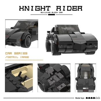 Pilsētas Mehāniskās Klasisko Auto Knight Rider KITT Modelis Ķieģeļu Creator-high-tech Klasisko Sacīkšu Transportlīdzekļa Celtniecības Bloki Rotaļlietu Bērns