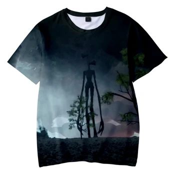 SCP Šausmu Spēles Vīriešu un Sieviešu T-krekls Sirēnu Vadītājs 3D Druka, T-krekls Hip Hop Bērnu Bērni Tee Top Zēns Meitene T-krekls