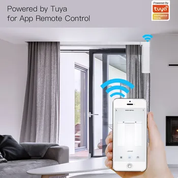New Smart WiFi, Motorizētie Līmēšana Aizkaru DIY Dziesmu Tuya Mehānisko RF Tālvadības Smart Dzīves Tuya APP Kontroles Ar Alexa, Google Home