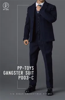 Noliktavā PP-Rotaļlietas P003 Kungu Retro vīriešu apģērbi 1/6 Mēroga otrā pasaules KARA Britu Retro Vīriešu Uzvalku Drēbes Fit 12