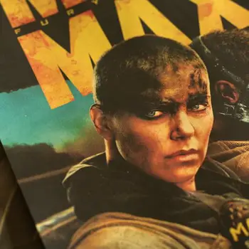 Mad Max 4-Ceļš uz Fury Kraft Plakātu Retro Mājas Apdare, Krāsošana
