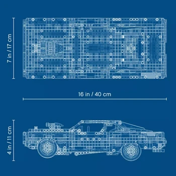 Tehnikas, Auto Dom ir Vairoties Lādētāju 42111 Celtniecības Blokus Ar Gaismas Super Radītājs Muskuļu Transportlīdzekļa Ķieģeļi Uzstādīt Rotaļlietas Bērniem Dāvanas