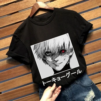 Tokijas Vampīrs Kaneki Ken T-krekls Gadījuma Tee Unisex Drēbes