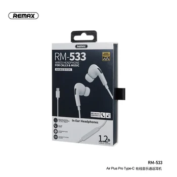 Remax Vadu Austiņu Tips-C-Ear Austiņas sarunām un Mūzikas RM-533 Air Plus Pro Mūzikas austiņas ar Mic