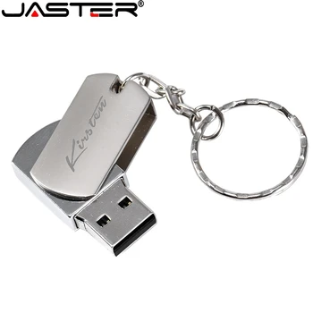 JASTER Metāla USB flash drive Portatīvo Pen drive 64GB, 128GB 32GB 16GB 4GB pendrive mini flash USB atmiņas karti klienta logo