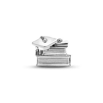 Dāvanu Jaunatnes 925 Sterling Silver Ir 2021. Absolvēšanas Grāmatas Šarmu Krelles Fit Sākotnējo Šarmu Rokassprādzi S925 Rotaslietas Dāvanu