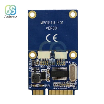 Mini PCI-E, PCI Express Dual USB Adapteri mPCIe līdz 5 Pin 2 Port USB2.0 Pārveidotājs USB Wi-Fi Tīkla Karte, USB Zibatmiņas Disks