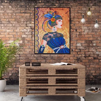5D DIY Daļa Urbt Īpašas formas Dimanta Krāsošana Eleganta Sieviete Dimanta Izšuvumi Mozaīkas Komplekts Mājas Dekori Pērlīšu Mākslas Sienas Dāvanu