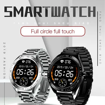 JAUNS GPS Smartwatch Vīriešiem ar skārienekrānu Sporta Sirds ritma Monitors Pedometrs Ūdensizturīgs Smartwatch Nerūsējošā Tērauda Biznesa Skatīties