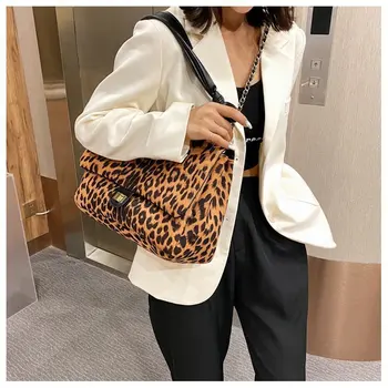 Luksusa zīmolu dizainera rokassomas liela jauda, viena-pleca underarm leoparda soma jaunu retro somas tote somas sievietēm ceļojumu