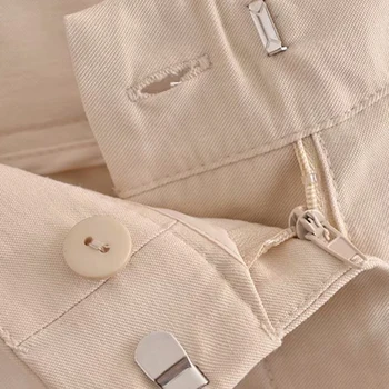 Klacwaya Za Sievietes Ir 2021. Modes Vienkrāsainu Sānu Kabatas Skriešanas Bikses Vintage Sieviešu Slim-Fit Skriešanas Bikses Bikses