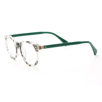 Belight Optisko Vīrieši Sievietes Krāsaina Acetāta Apaļas Formas Retro Vintage Recepšu Brilles Briļļu Ietvaru Briļļu B005