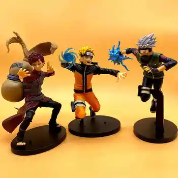 20CM Naruto Skaitļi Uzumaki Naruto, Kakashi Gaara PVC Anime Rīcības Statuetes Modelis Raksturs Statuja Kawaii Foršs Zēns Bērniem, Rotaļlietas, Dāvanu