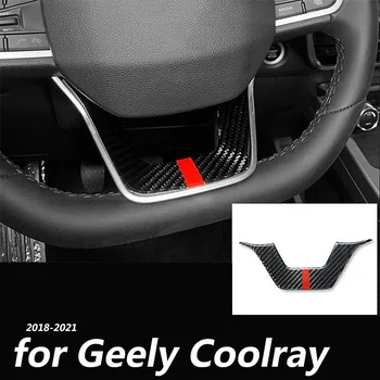 Par Geely Coolray 2018-2021 Protonu X50 BINYUE pro Automašīnu interjera detaļu oglekļa šķiedras raksts Gaisa izplūdes izskatu DIY plāksteris