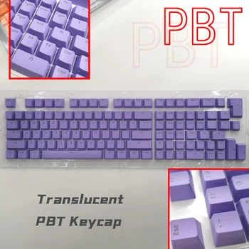 118 Atslēgas PBT OEM Keycaps Spēļu Mehāniskā Tastatūra ISO Izkārtojumu 61/64/68/71/82/84 Atslēgas Tastatūras Pārredzamu Backlit Keycaps