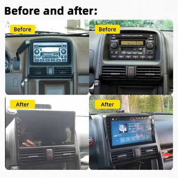 Android 8.1 Auto Radio navigācija, stereo wifi gps Honda CRV CR-V 2001-2006 Auto Radio Multimediju Atskaņotājs, 2 din 9