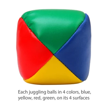 6PCS Žonglē Bumbiņas Komplekts Iesācējiem Gluda Izturīga Žonglēt Bumbu Izturīgs Svērto Žonglē Bumbu Komplekts
