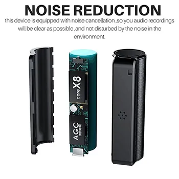 8/16/32GB Q70 Digitālā Audio Voice Recorder MP3 Atskaņotājs Ilgi Gaidīšanas Magnētisko Balss Aktivizēta Mini Ierakstu Pildspalvu, iebūvēti HD Mic