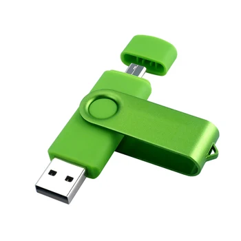 USB Flash Disks 8GB 16GB 32GB OTG Pendrive 2 IN 1 USB Flash Stick Pendrive ātrgaitas 64GB, 128GB par Smart Tālrunis/Laptop U Diska