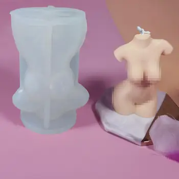 3D Ķermeņa Sveces Pelējuma Silikona Vasks, Pelējuma Vīriešu un Sieviešu Dizaina Mākslas Smaržas Sveču liešana Ziepes Šokolādes Kūka Dekorēšanas