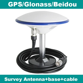 HG-GOYH7151,Aptaujas GNSS Antena,GPS/Glon/Beidou,RTK Uztvērējs, Antena,rība Bāzes,5m TNC-TNC Kabelis