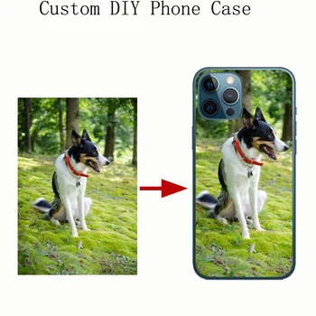 Pasūtījuma Pārredzamu Tālrunis Lietā Par iPhone 5 5S 6S 6 7 8 Plus 12 Mini X XR XS 11 Pro Max SE 2020. gadam, Skaidri Segtu Personalizētu Foto