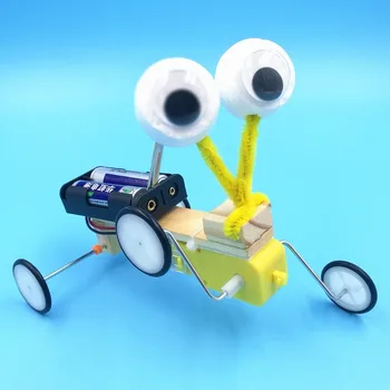 1gb Jauno Modes DIY Studentu Tehnoloģiju Gizmo Zinātnisko Eksperimentu, Rāpuļu Modeļa Robots Koka Celtniecības Bloki Montēt Rotaļlietas