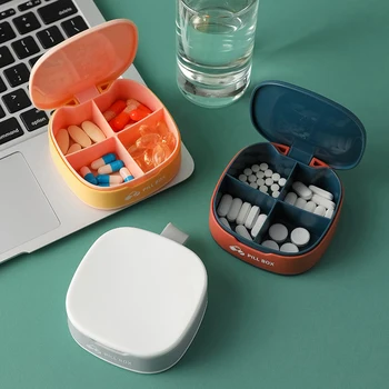 Pārnēsājams Mini Pill Gadījumos Tableti Konteineru Uzglabāšanas Vitamīns Konfektes Tableti Gadījumā, Ja Konteiners Medicīna Organizators Tablete Dozatoru Sadalītāji