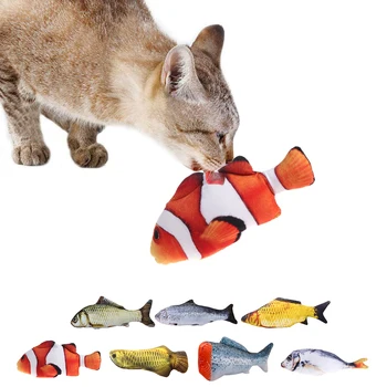 1gb Radošo Zivju Formas Pet Rotaļlietas Zivju Formas Bite Izturīgs Catnip Kaķis Rotaļlietas Pet Košļāt Rotaļlietas Pet Cat Mijiedarbību, Mācību Piederumi