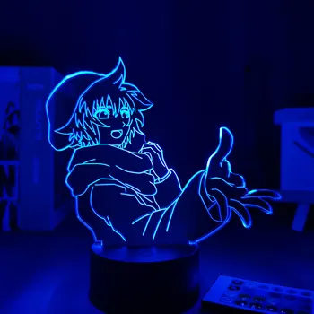 Manga Led Jūsu Kārta, Lai Mirst Shin Tsukimi Anime Skaitļi Kids Guļamistaba Nakts Lampas Bezmaksas Piegāde Guļamistabai Galda Lampa Neona Zīme, 3D